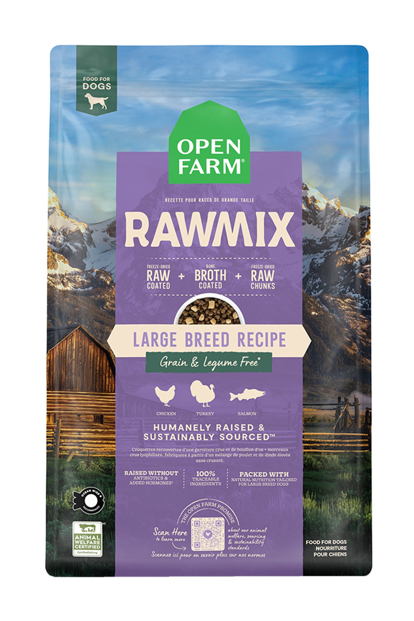 Open Farm Raw Mix Large Breed Dry Dog Food in Austin, Texas