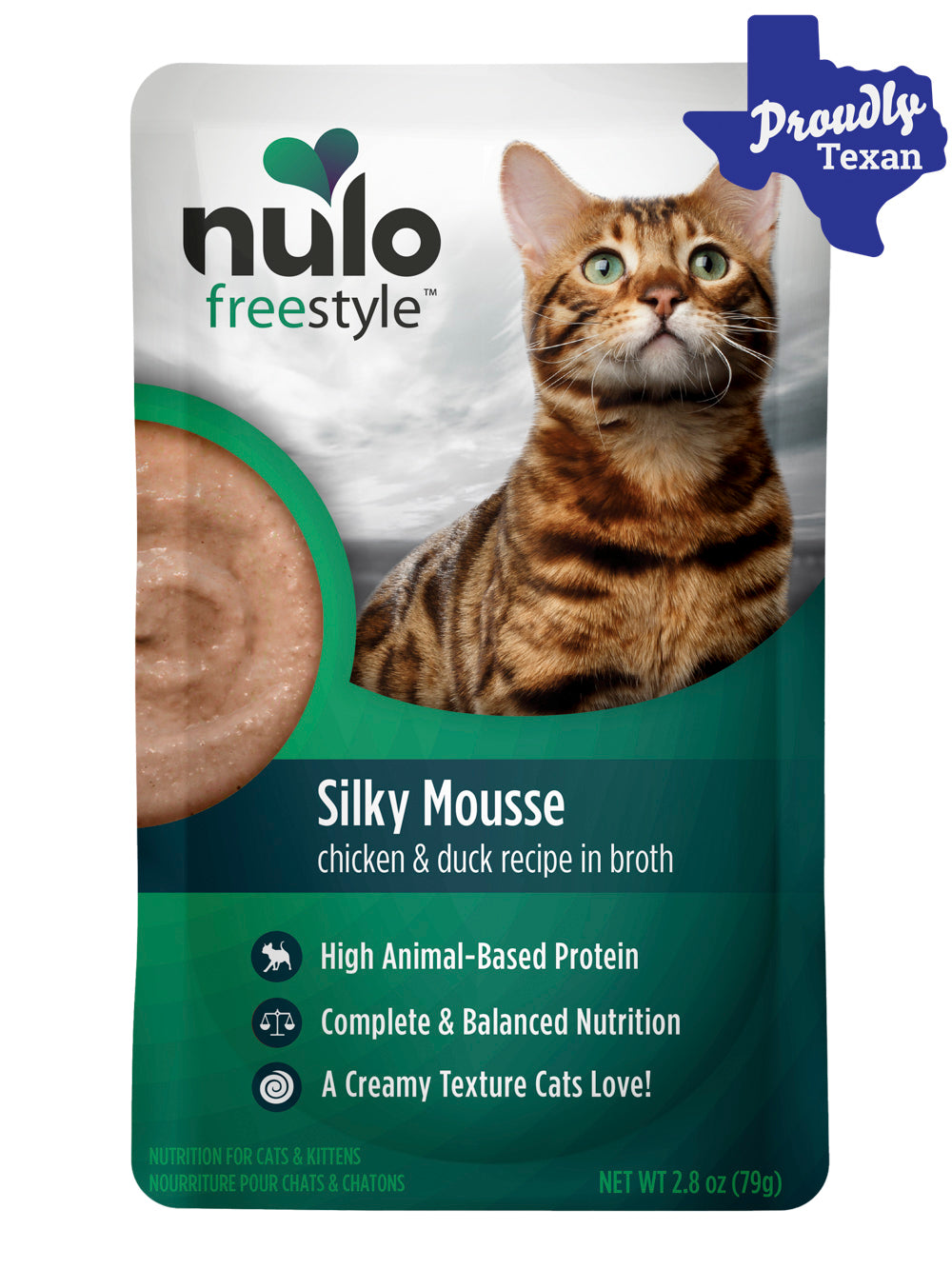 Nulo Freestyle Silky Mousse Chicken and Duck Wet Cat Food Pouch, image size:1000x1333
