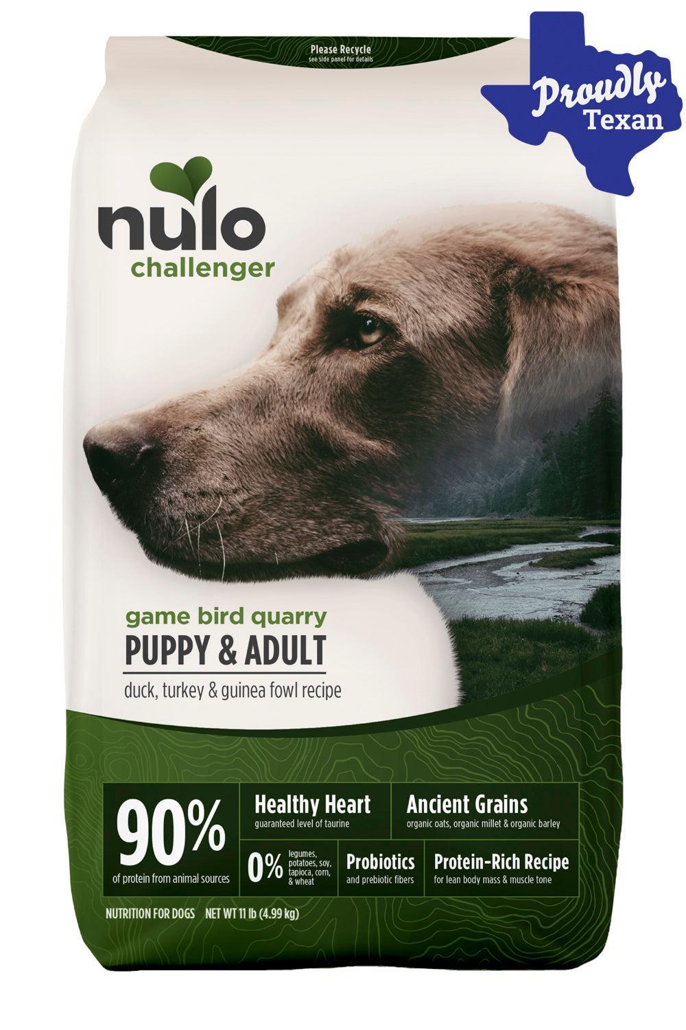 Nulo Challenger Game Bird Quarry Puppy and Adult Dog Food in