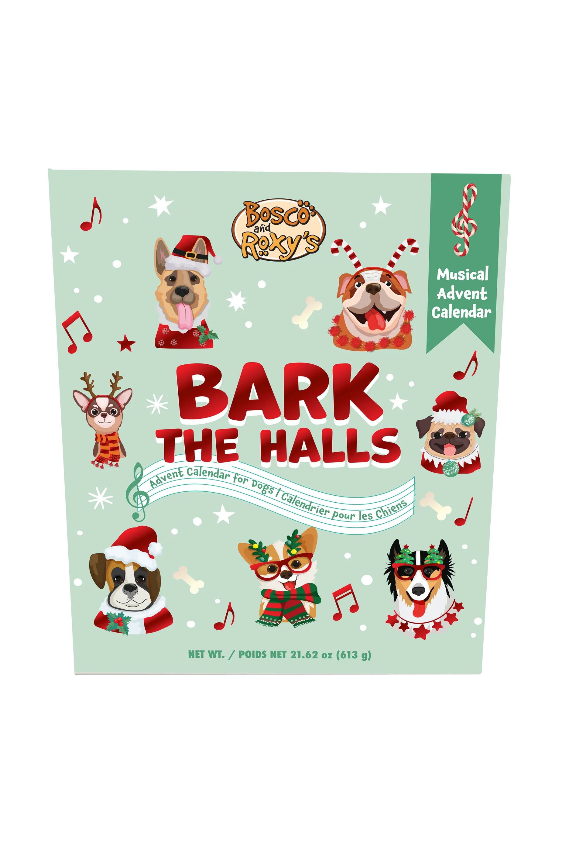 Bosco and Roxy's Bark The Halls Holiday Advent Calendar for Dogs in