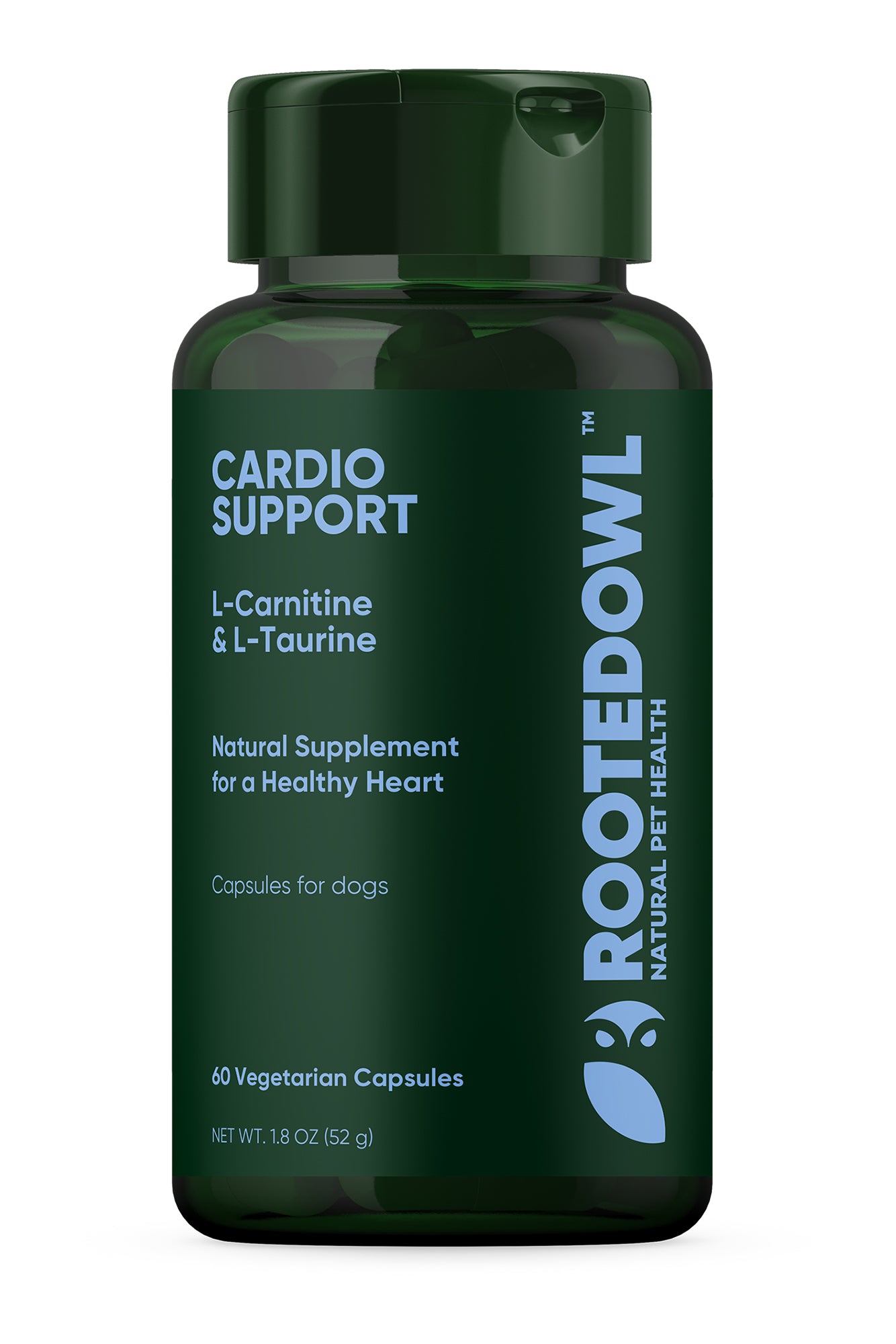 l-carnitine dog supplement Rooted Owl Cardio Support Dog Supplement