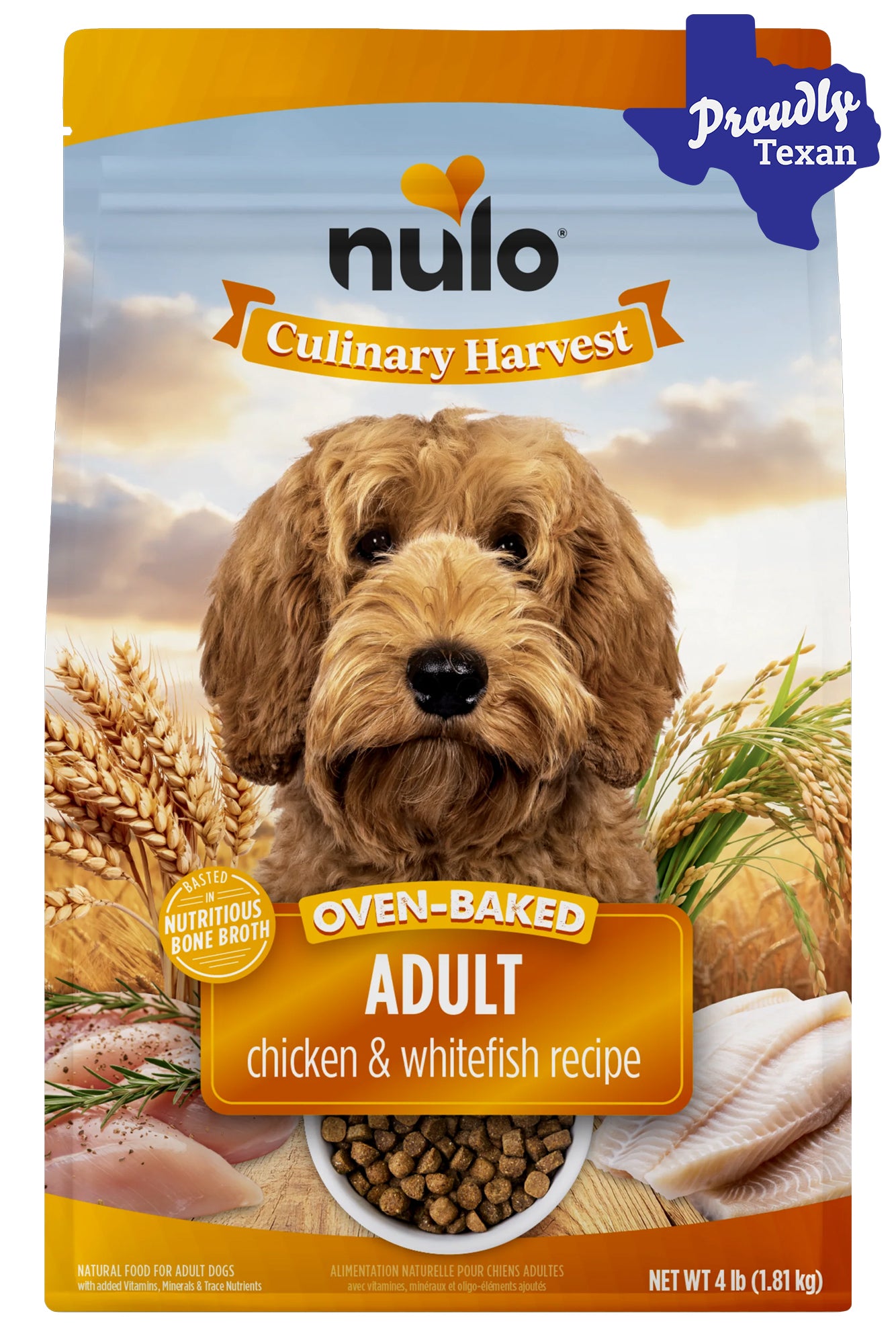 Nulo Culinary Harvest Chicken and Whitefish Baked Dry Dog Food in