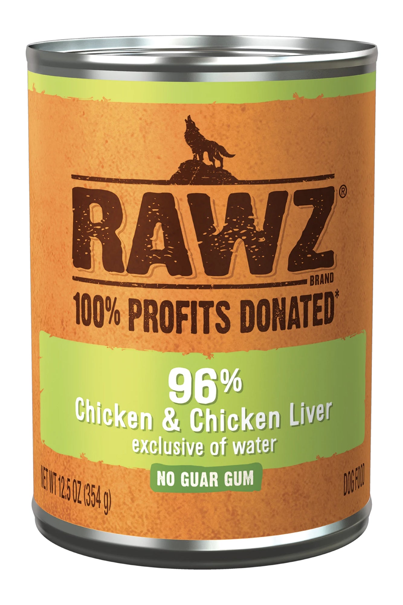 Rawz 96% Chicken & Chicken Liver Dog Food Can in Austin, Texas