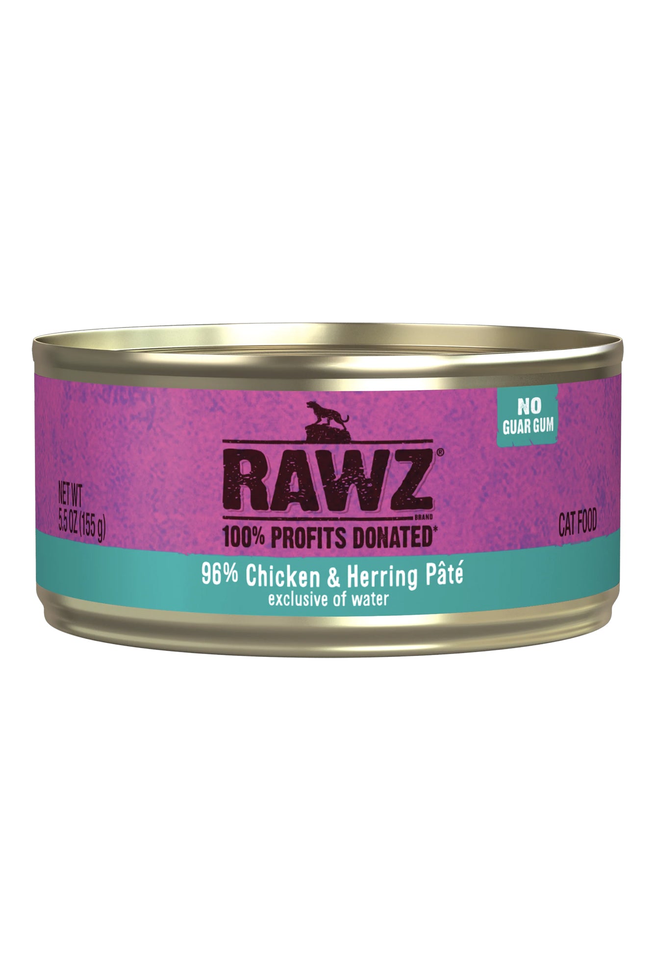 Rawz Cat 96% Chicken & Herring Pate 5.5 oz