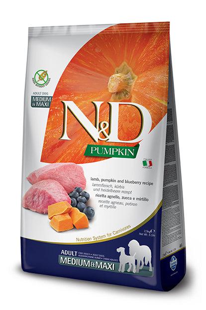 Farmina N&D Pumpkin Lamb and Blueberry Med/Maxi Dry Dog Food