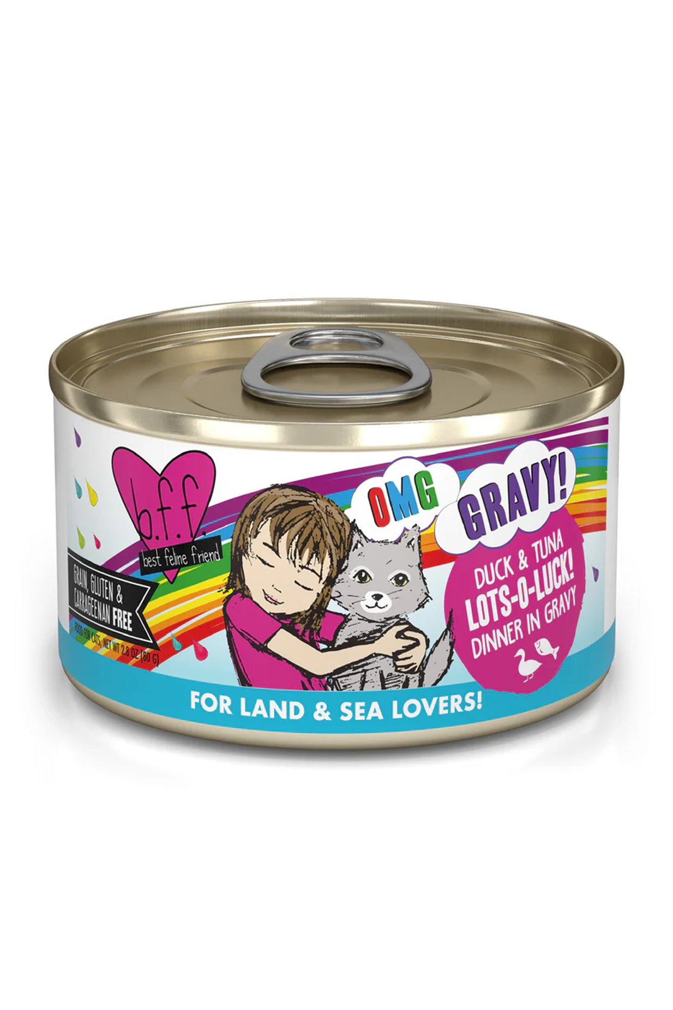 Weruva OMG Lots-O-Luck! Duck & Tuna Wet Cat Food 2.8 oz