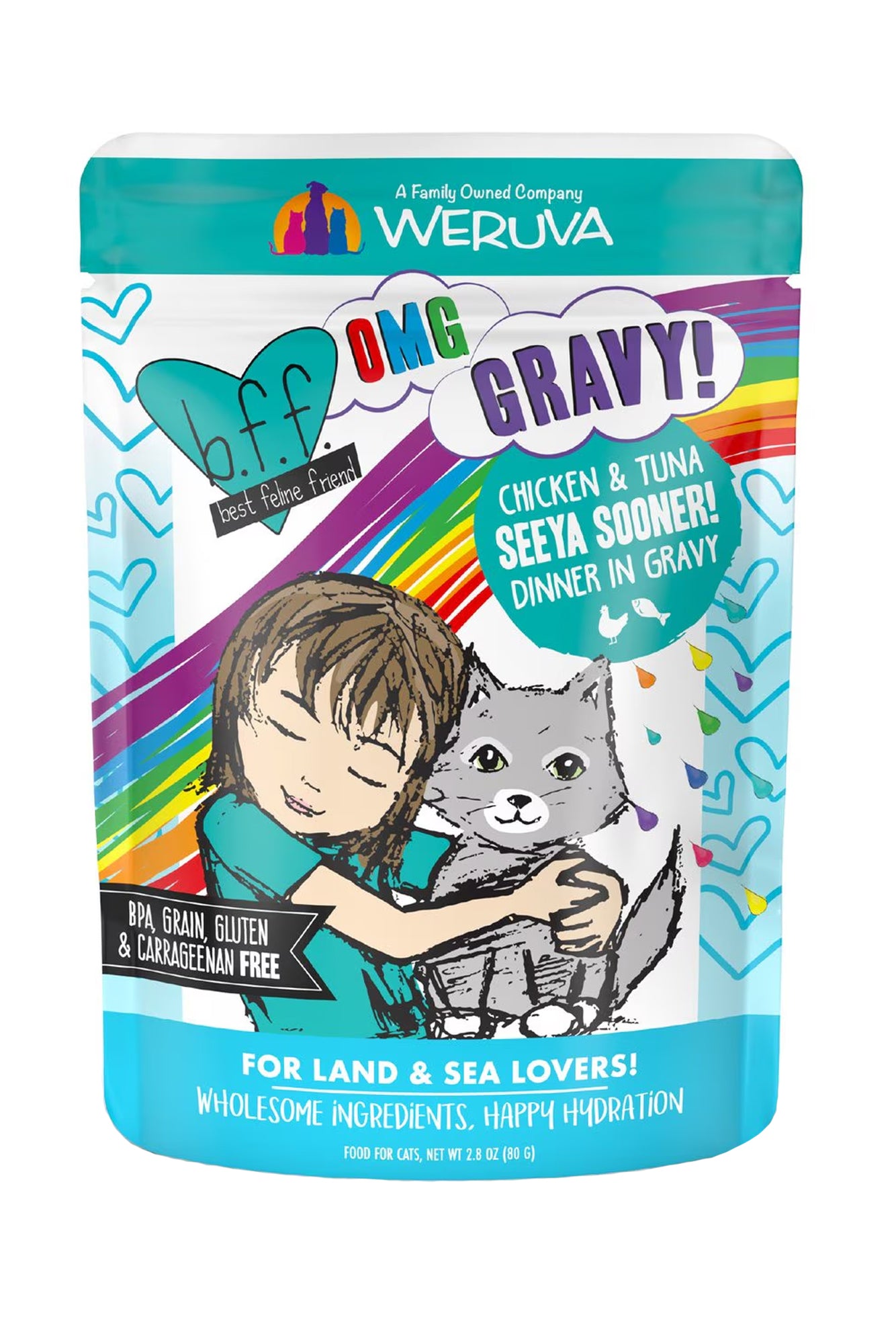 Omg Seeya Sooner Chicken Tuna Cat Food Pouch in Austin