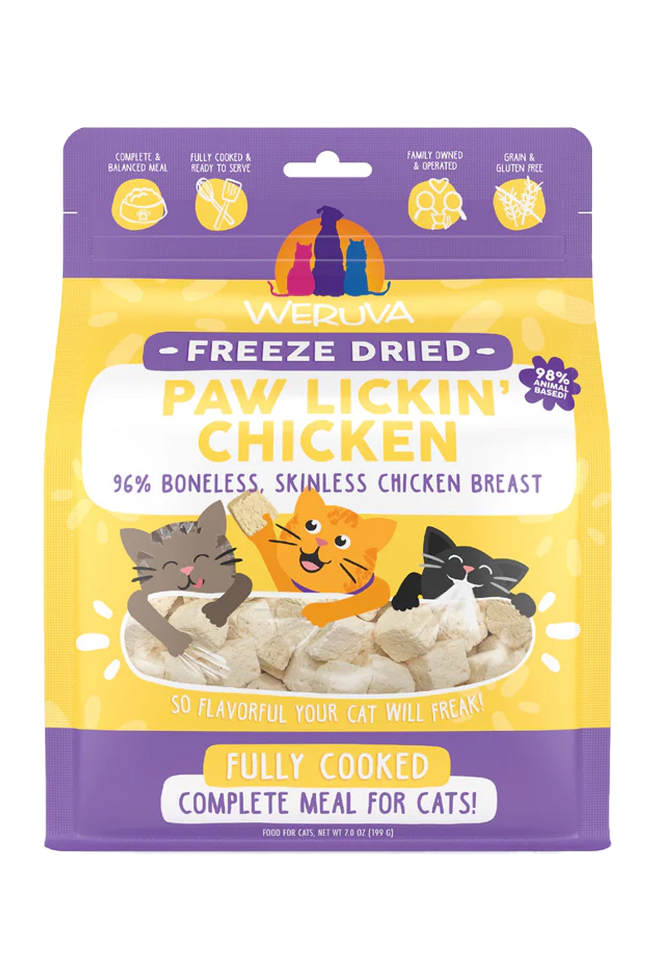 Weruva Paw Lickin' Chicken Freeze-Dried Cat Food in Austin, Texas