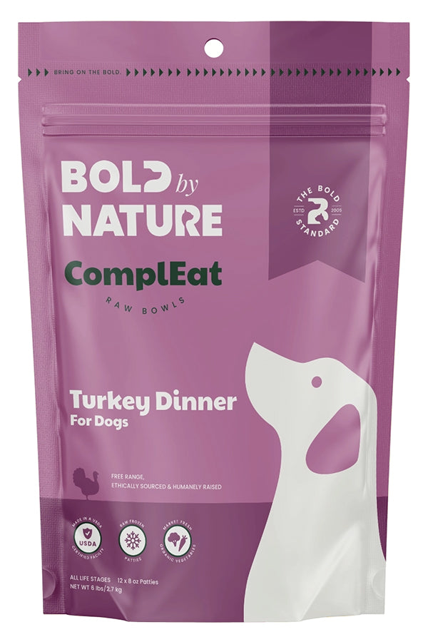 Bold By Nature ComplEat Turkey Raw Dog Food in Austin, Texas