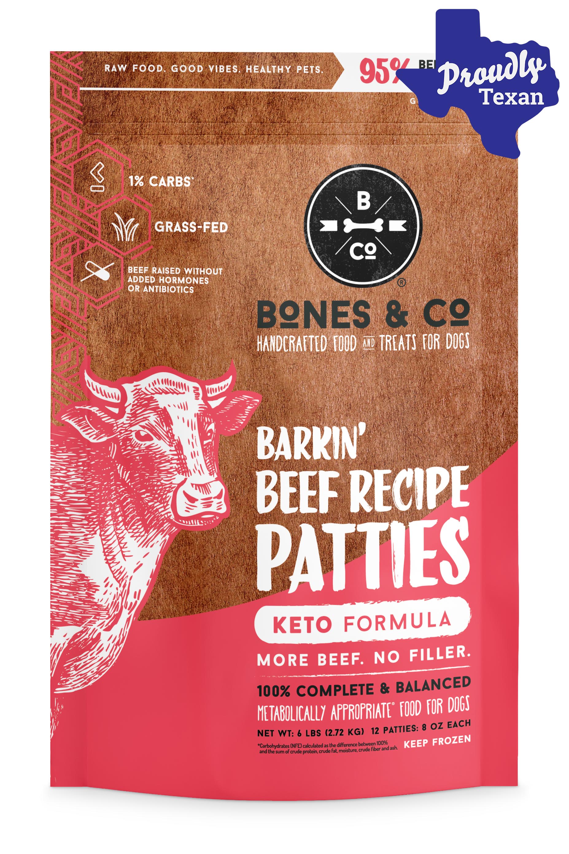 Frozen dog sales food patties