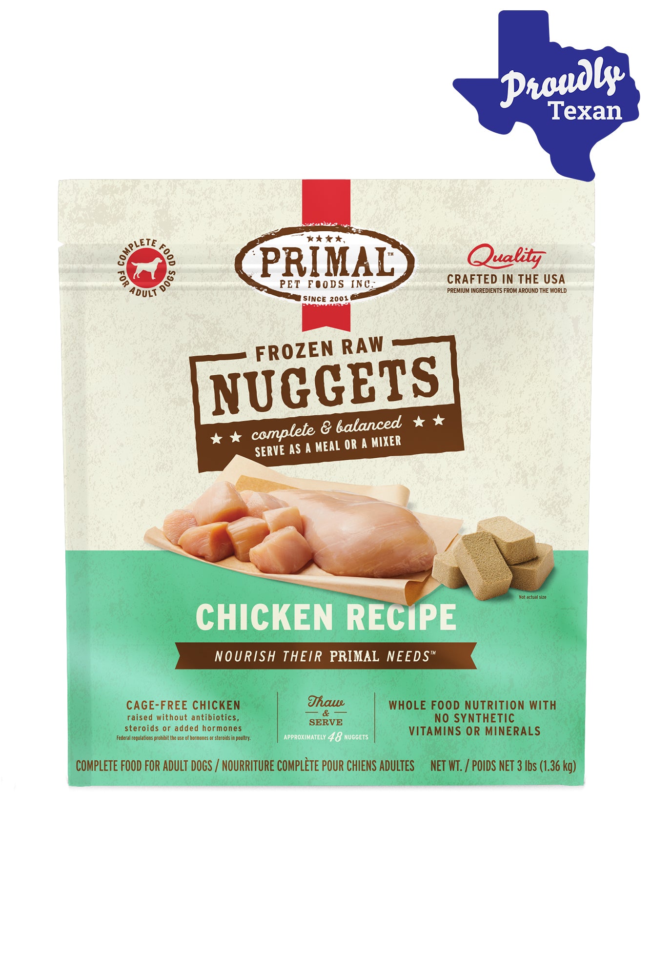 Primal Chicken Frozen Raw Dog Food in Austin, Texas – Tomlinson's Feed