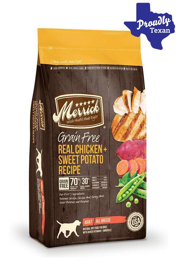 Merrick Chicken and Sweet Potato Dry Dog Food in Austin Texas