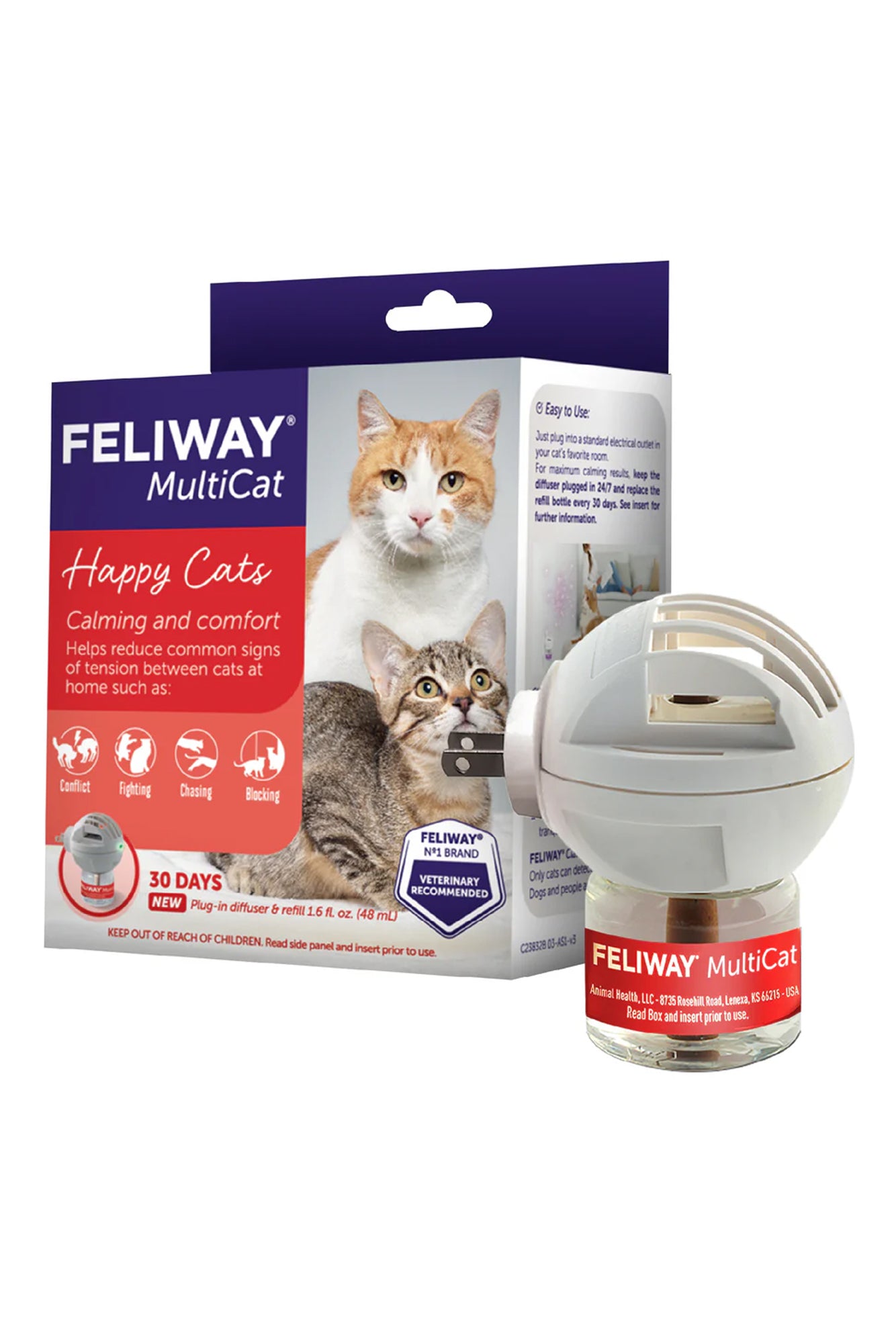 Feliway MultiCat Calming Pheromone Diffuser in Austin, Texas