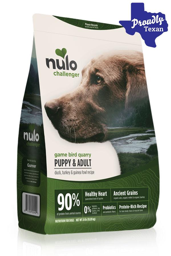 Nulo Challenger Dry Dog Food Puppy Adult Game Bird Quarry Duck Turkey Guinea Fowl 4.5 lb