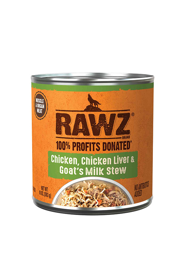 Rawz Chicken Liver & Goat Milk Stew Canned Dog Food in Austin