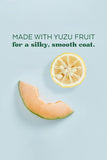 TropiClean Essentials Yuzu and Melon Hydrating Shampoo. Made with yuzu fruit for a silky, smooth coat. 