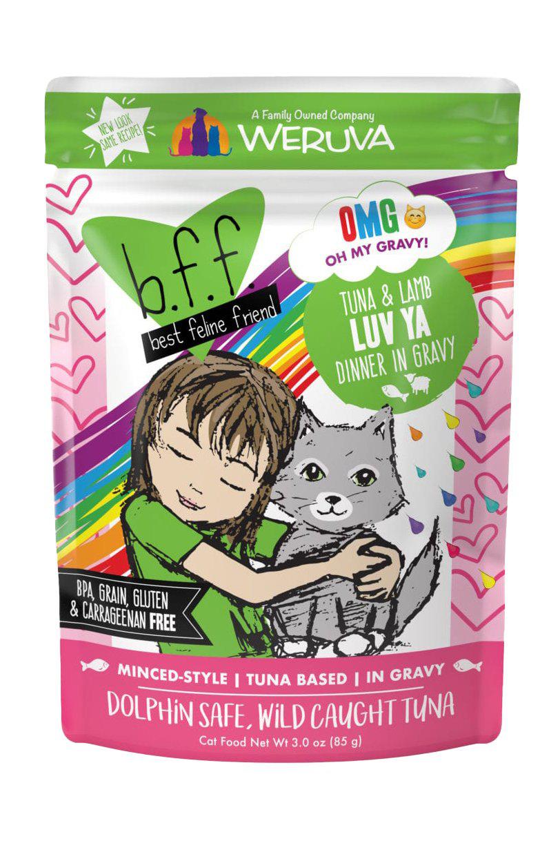 B.F.F. Tuna Lamb Luv Ya Cat Food Pouch in Austin Texas