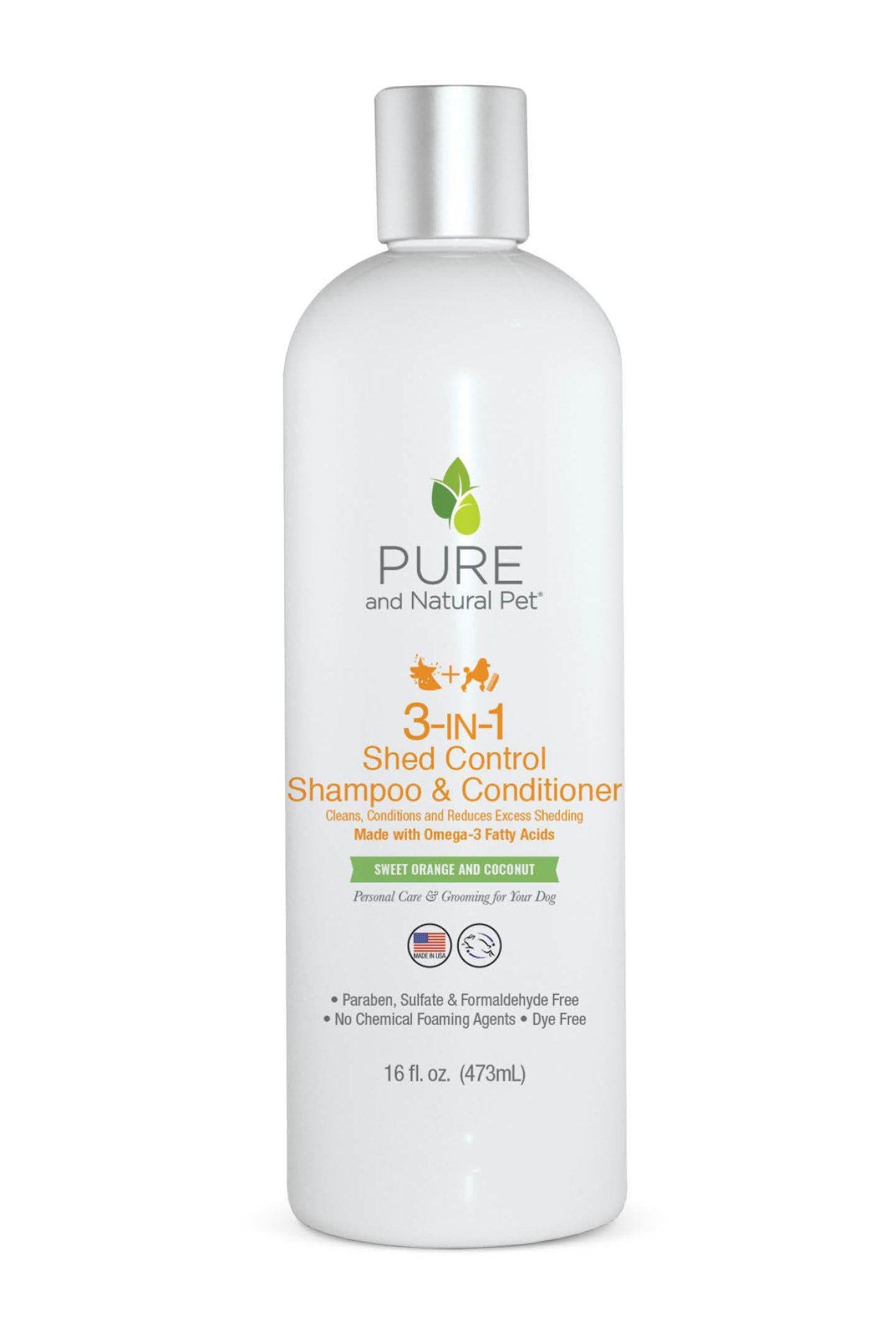 Shed Control Shampoo Dog Shampoo To Stop Shedding Pure Natural