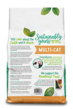 Sustainably Yours Multi-Cat Corn & Cassava Large Grain Litter, back of bag