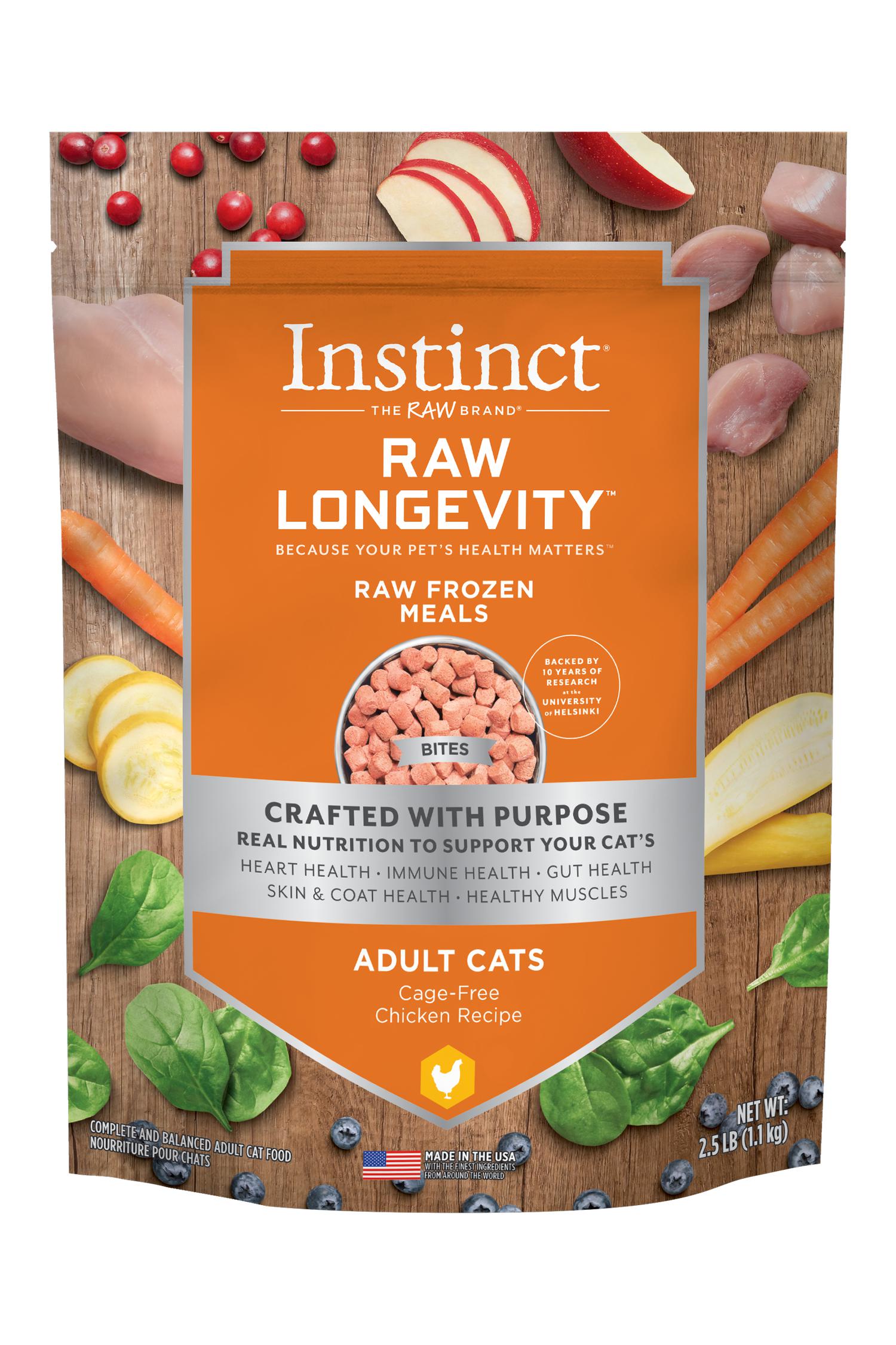 Instinct frozen on sale raw cat food