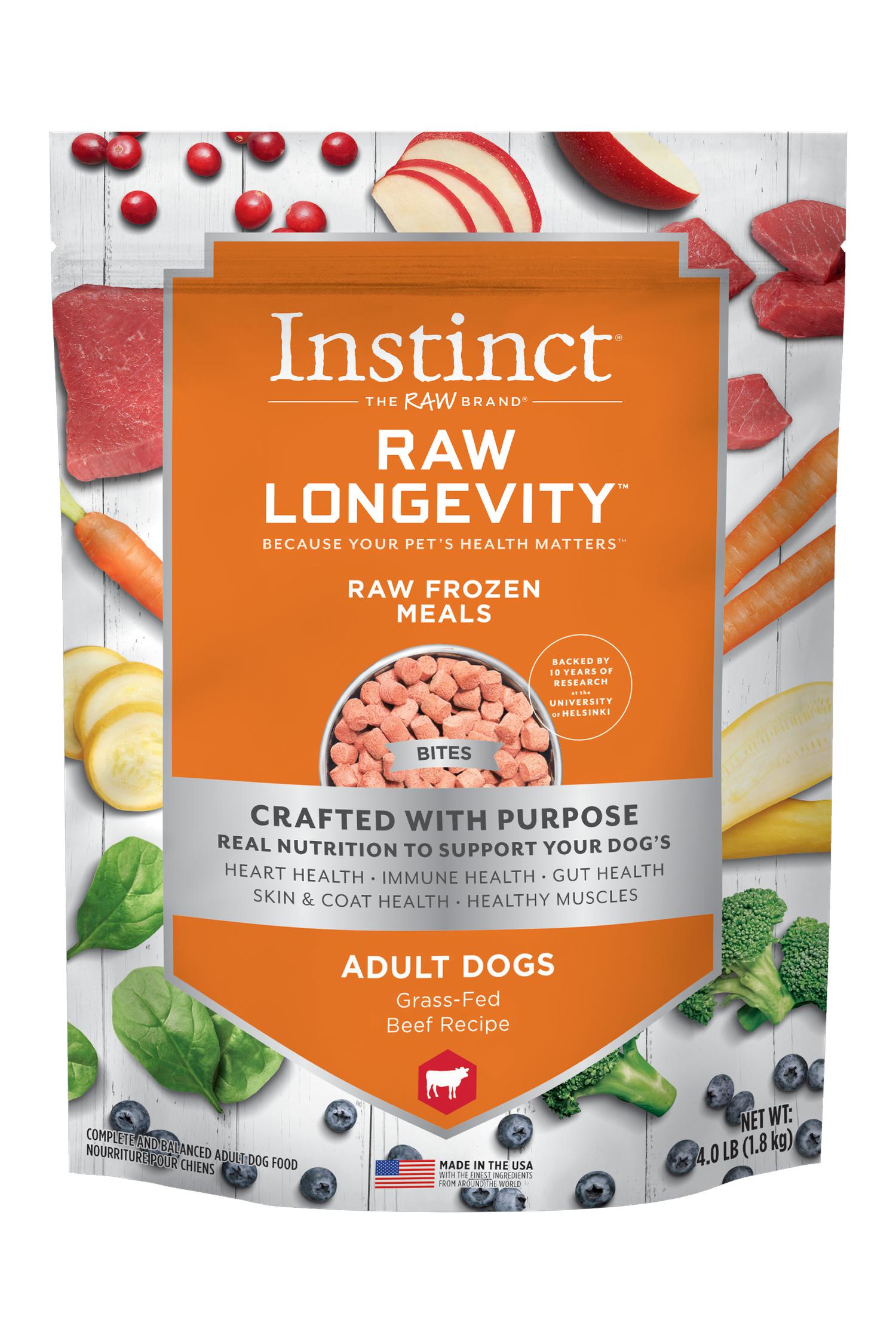 Instinct Longevity Beef Bites Raw Dog Food – Tomlinson's Feed