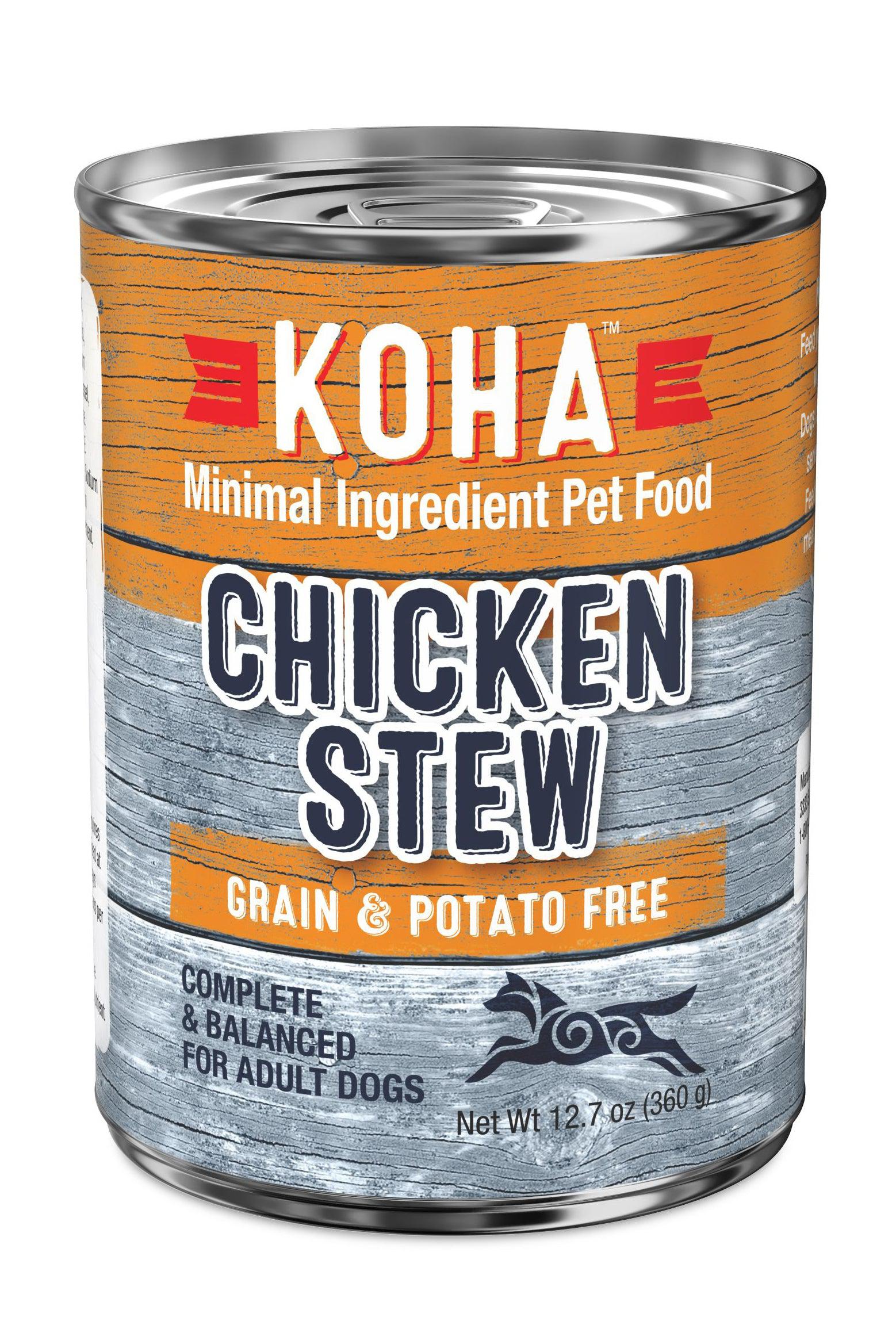 Koha Chicken Stew Canned Dog Food in Austin Texas Tomlinson s Feed