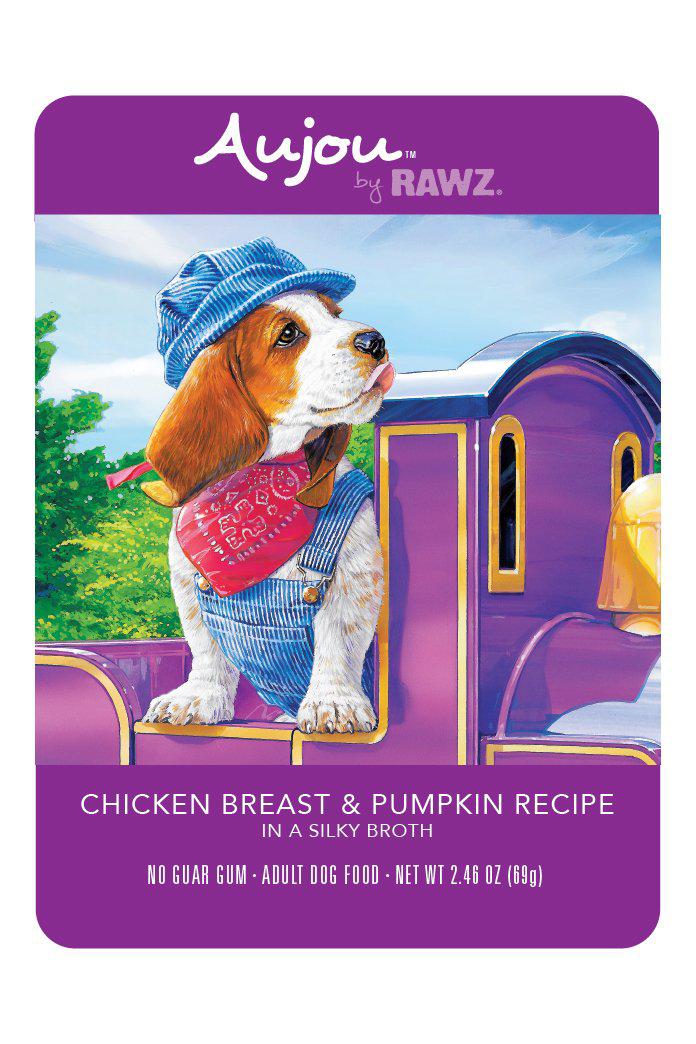 Rawz Aujou Chicken Breast Pumpkin Dog Food Pouch in Austin