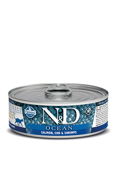 Farmina N&D Salmon, Codfish Shrimp Canned Cat Food in Austin