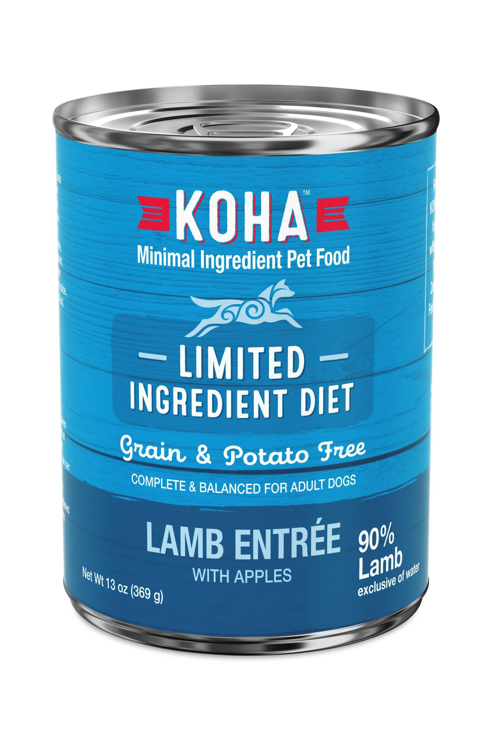 Koha Grass Fed Lamb Entree Canned Dog Food in Austin Texas