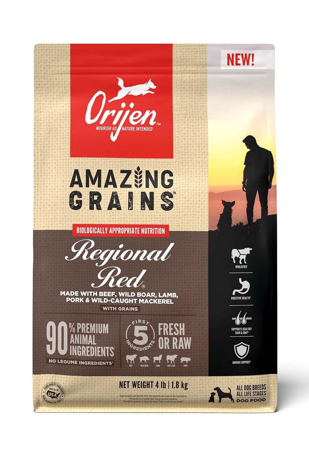 Orijen Amazing Grain Regional Red Dry Dog Food in Austin, Texas