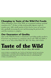 Taste of the Wild Rocky Mountain Dry Cat Food Brand Information
