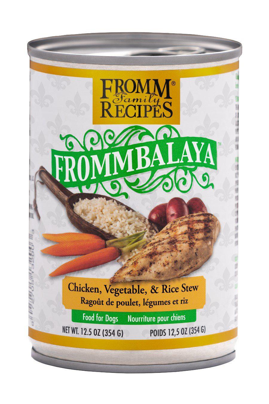 Frommbalaya Chicken Vegetable Rice Stew Canned Dog Food in