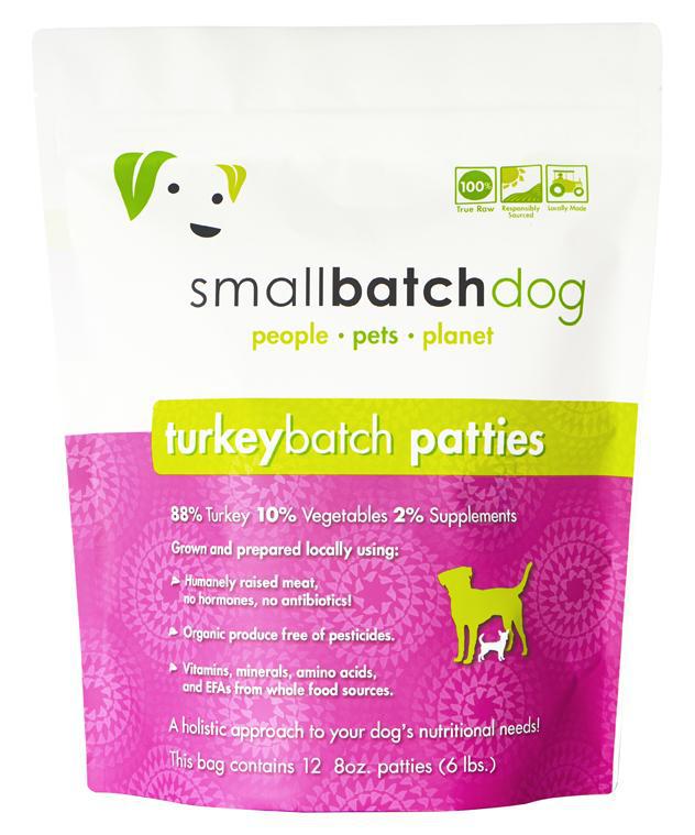 Small Batch Turkey Frozen Raw Dog Food, Patties in Austin, Texas