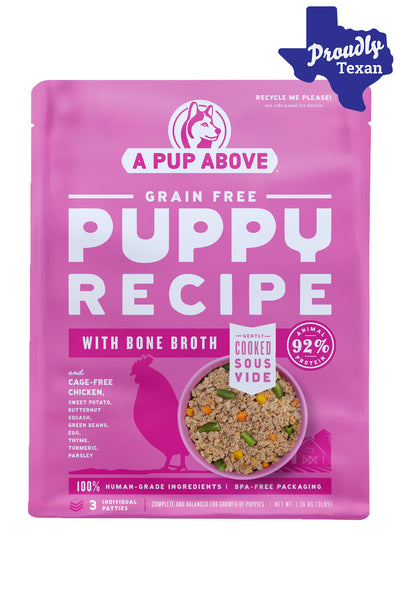 A Pup Above Puppy Chicken Recipe Fresh Dog Food in Austin, Texas