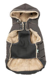 FuzzYard Charcoal Puffer Dog Jacket