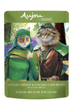 Rawz Aujou Chicken Breast and Chicken Liver Wet Cat Food Pouch