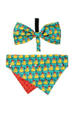 FuzzYard Merry Quackmas Holiday Bandana Collar Set