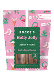 Bocce's Bakery Holly Jolly Beef and Carrot Jerky Dog Treats
