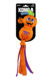 KONG Halloween Wubba Ballistic Jack-O-Lantern Dog Toy - with cardboard packaging