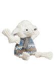 Hugglehounds Holiday Leo Lamb Knottie Dog Toy
