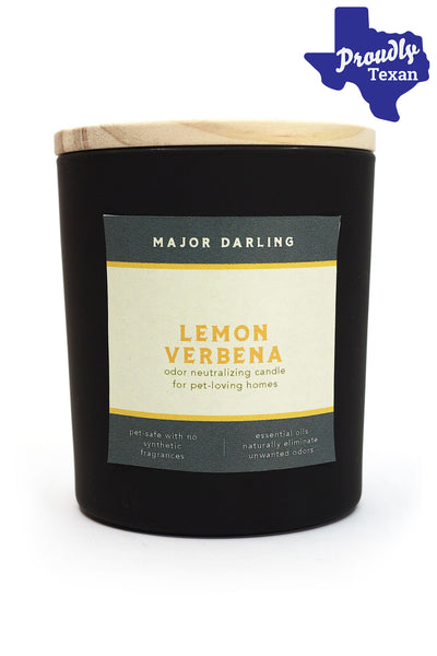 Major Darling Odor Neutralizing Lemon Verbena Candle in Austin