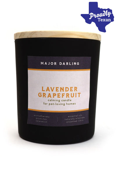 Major Darling Calming Lavender Grapefruit Candle in Austin, Texas