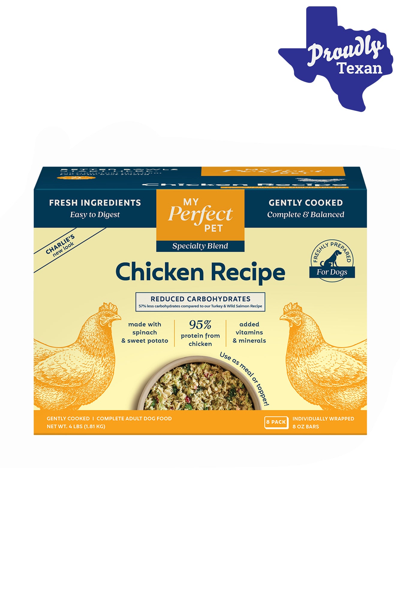 My Perfect Pet Low Glycemic Charlie's Chicken Gently Cooked Dog Food