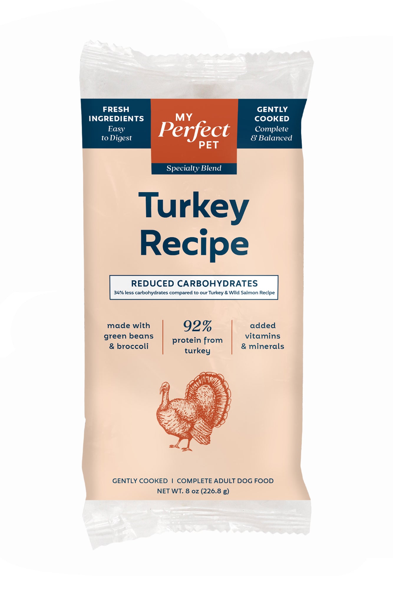 My Perfect Pet Low Glycemic Tino's Turkey Gently Cooked Dog Food