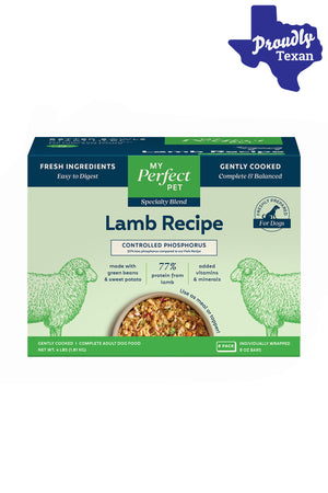 My Perfect Pet Low Phosphorus Lamb Fresh Dog Food in Austin, Texas