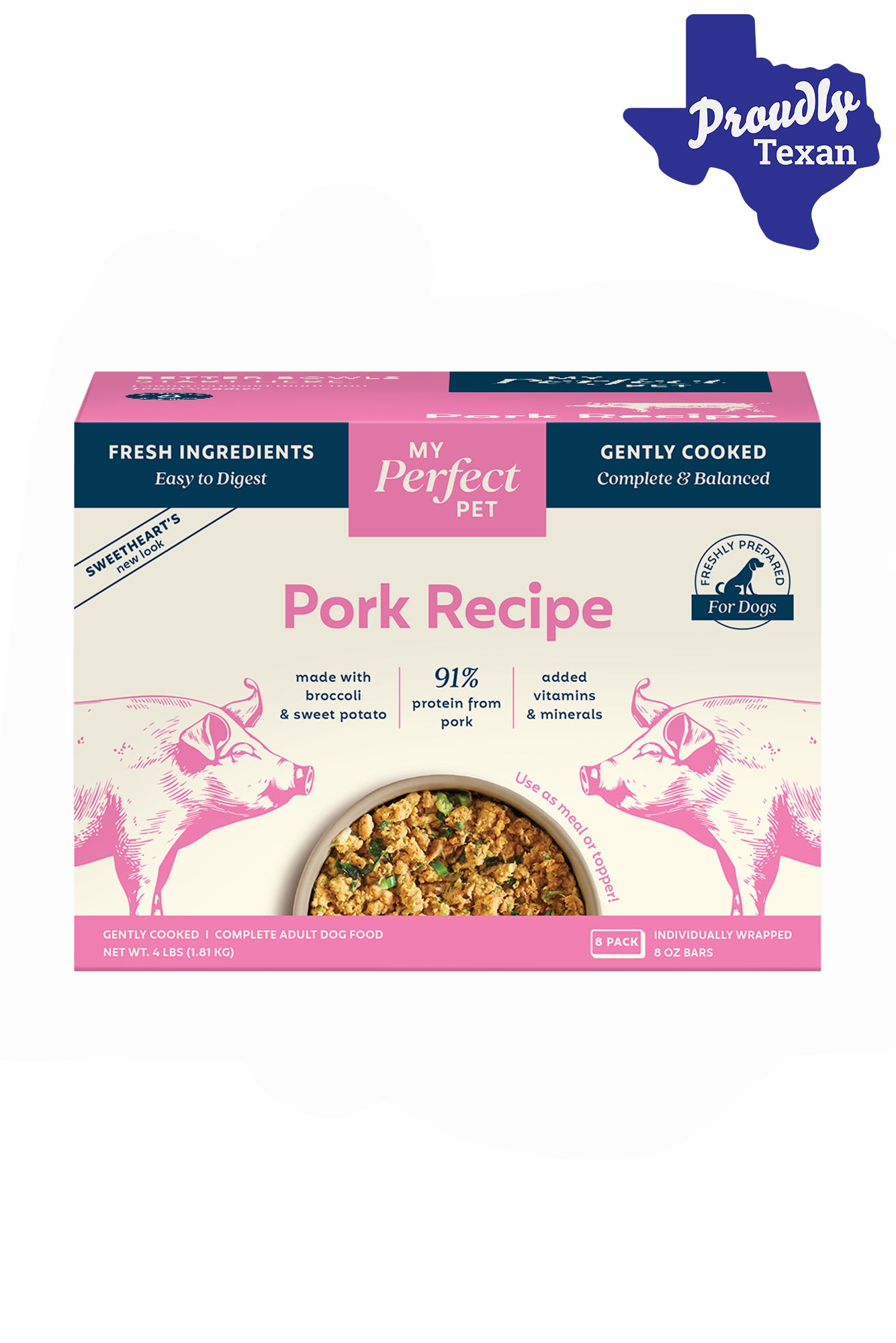 My Perfect Pet Sweetheart's Pork Gently Cooked Dog Food