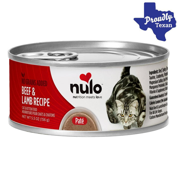 Nulo Freestyle Beef Lamb Pate Cat Food in Austin, Texas