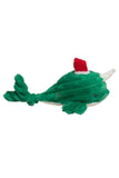 Hugglehounds Holiday Noe Narwhal Knottie Dog Toy
