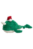 Hugglehounds Holiday Noe Narwhal Knottie Dog Toy