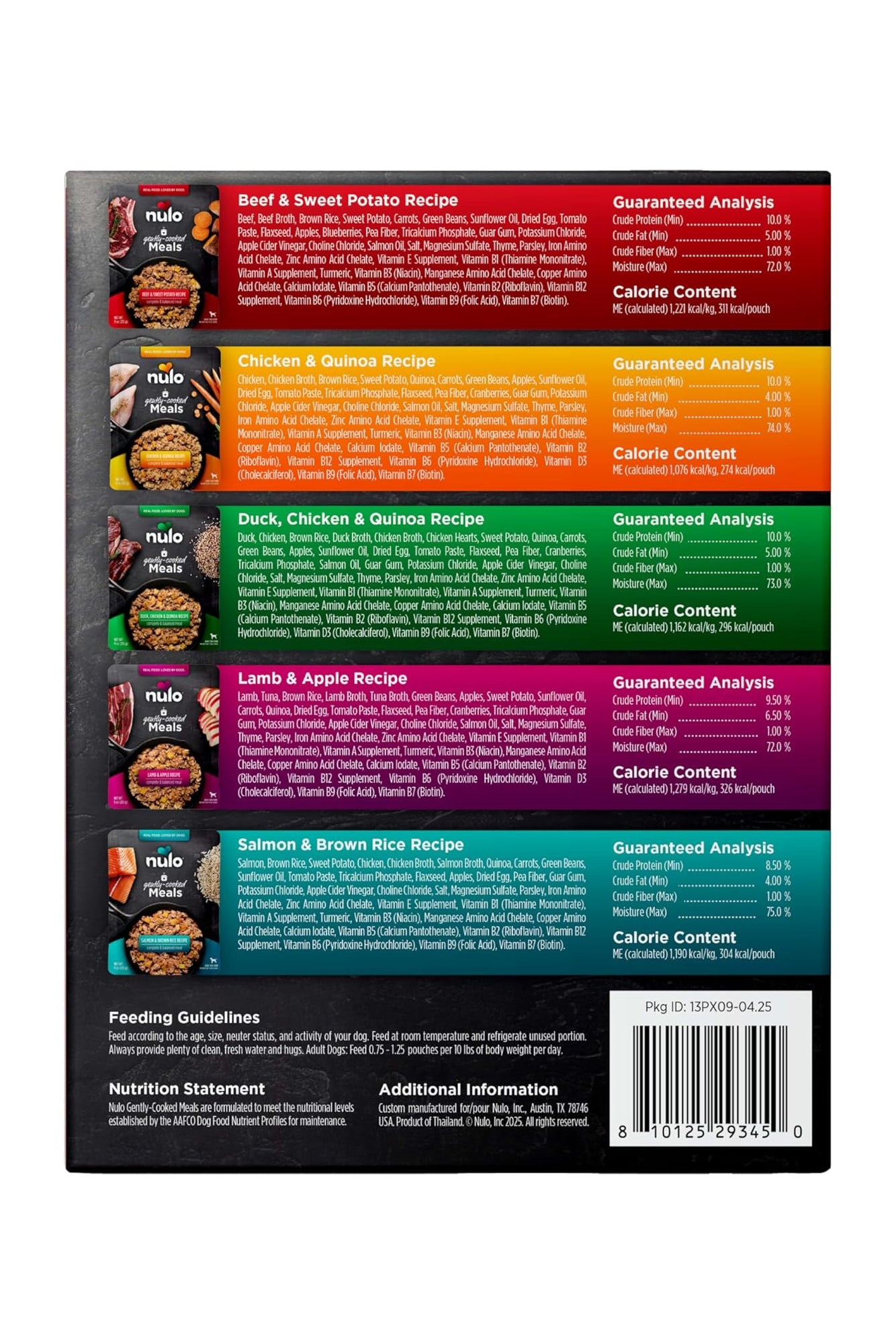 Nulo Gently Cooked Variety Pack Wet Dog Food Pouches